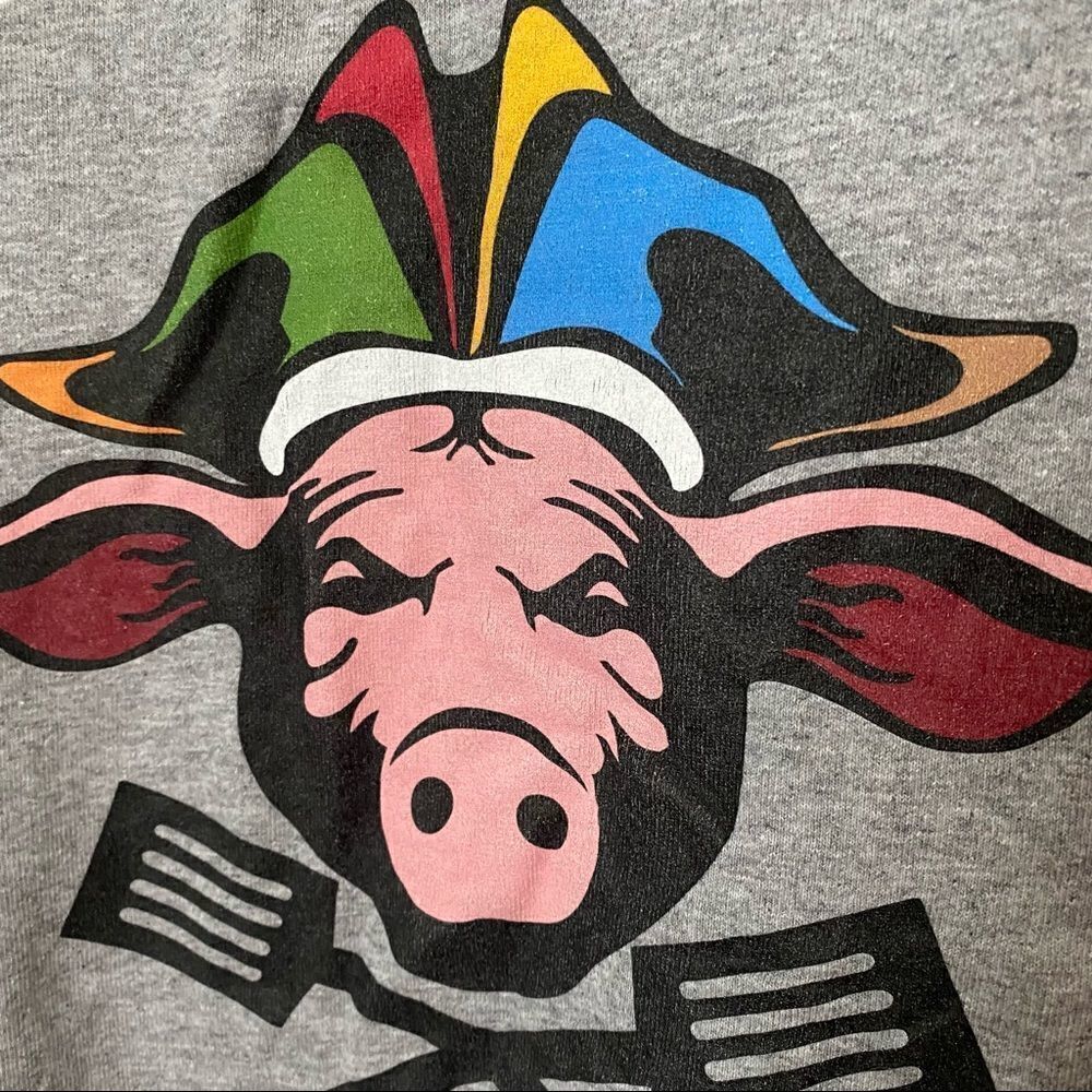 Hanes Shirt Long Sleeve Oktoberfest Joetoberfest Pig Roast Casual Custom Made - Picture 5 of 8